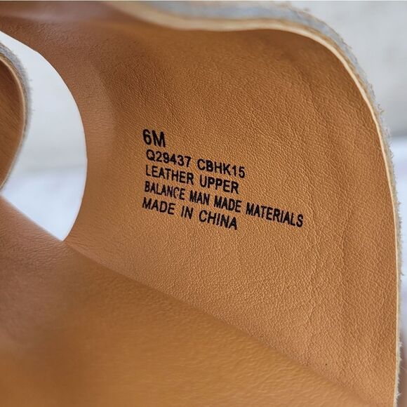 Korks Kork-Ease Slip Sandals Beige Metallic Sheen Tan Comfort Neutral Wedge - Picture 9 of 10